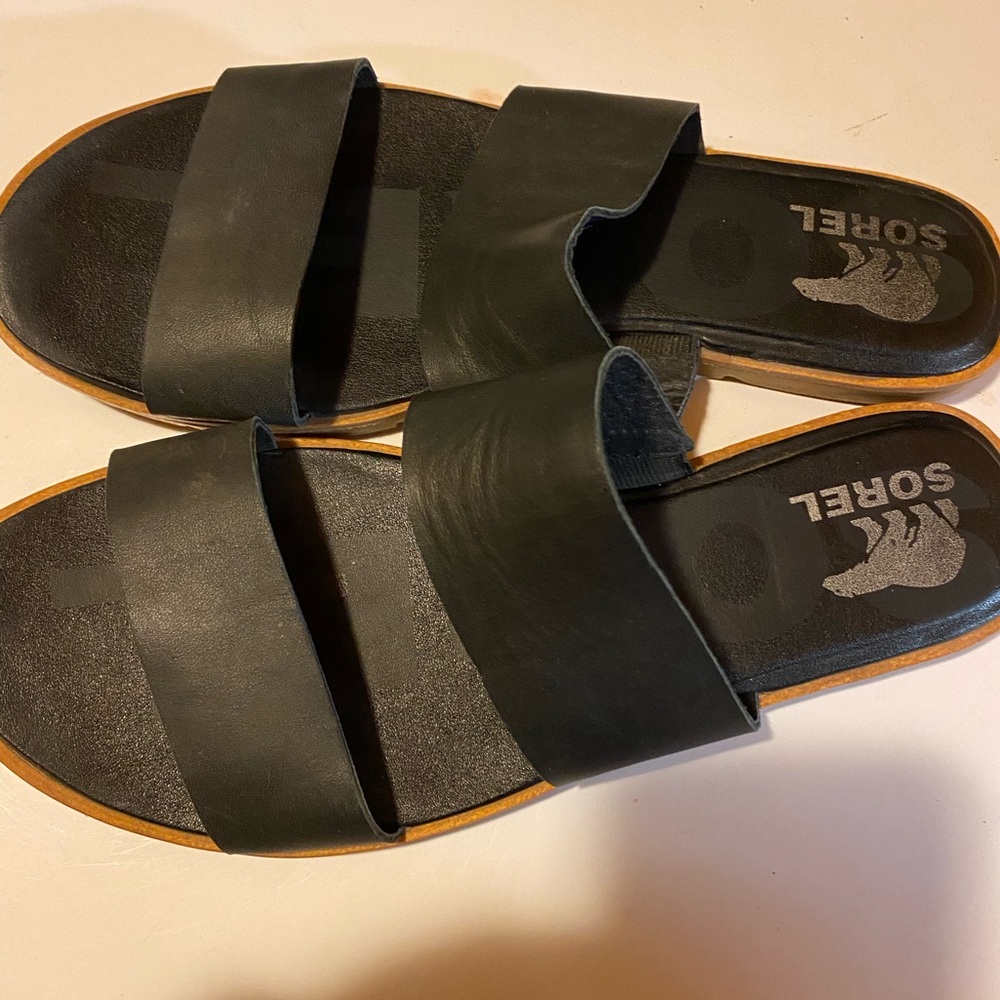 Sorel Ella II Black Size 10 Sandals